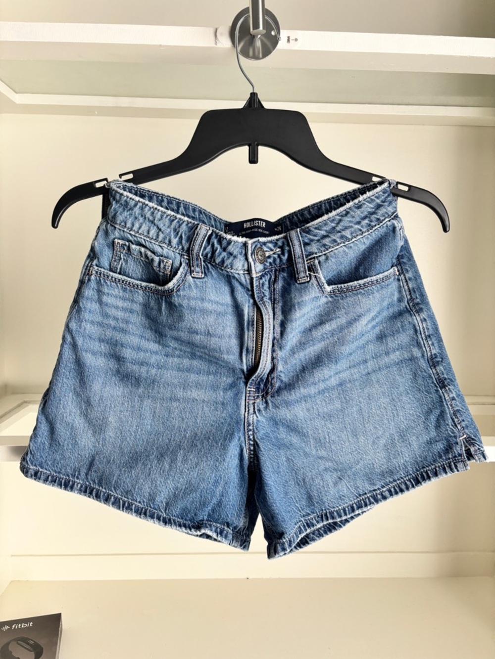 Hollister Medium Wash Blue Denim Jean Shorts